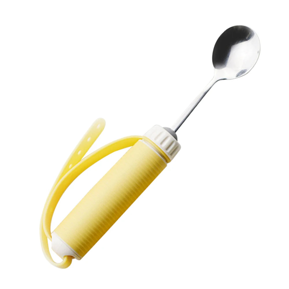 Hemiplegia Elderly Disabled Tableware Eat Food Fork Spoon Anti-Shake Anti-Splash Tableware for Elderly Disabled Hand Disability