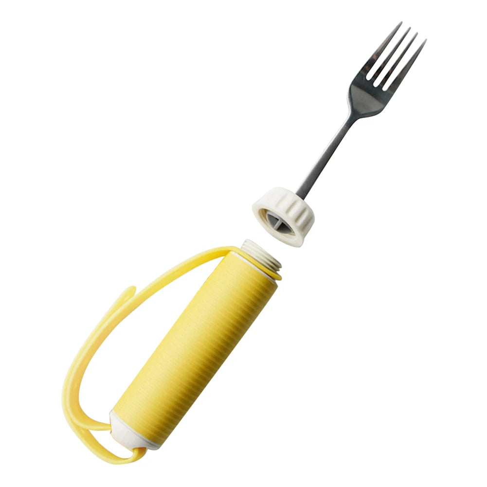 Hemiplegia Elderly Disabled Tableware Eat Food Fork Spoon Anti-Shake Anti-Splash Tableware for Elderly Disabled Hand Disability